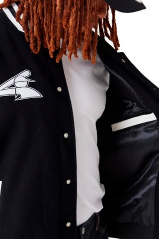 Teddy en laine MLB Wordmark Varsity Chicago White Sox - Noir et blanc