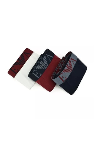 3 boxers - Bleu marine et blanc