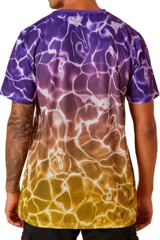T-shirt NBA Tm Color Wtr Print Los Angeles Lakers - Violet et moutarde