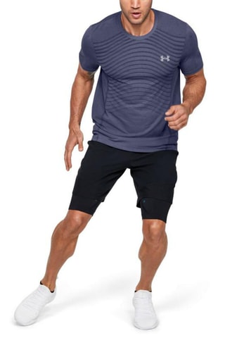 T-shirt Seamless Wave Ss Tee - Bleu marine