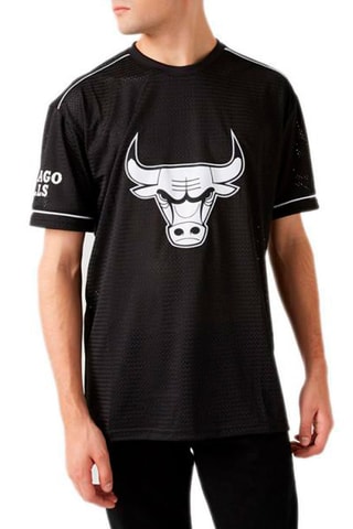 T-shirt NBA Team Chicago Bulls Noir