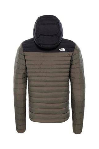 Doudoune à capuche Kaki et noir