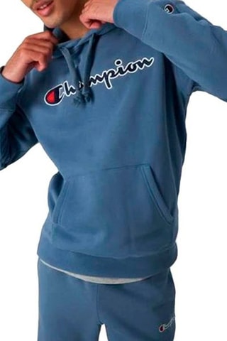 Sweat à capuche - Bleu-gris