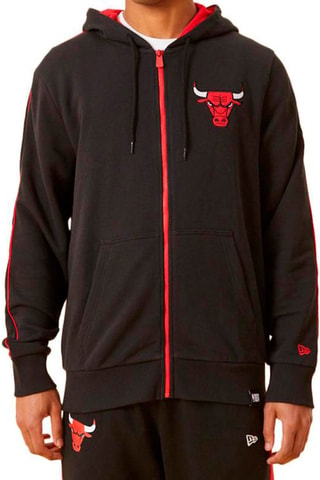 Sweat à capuche Chicago Bulls - Noir et rouge