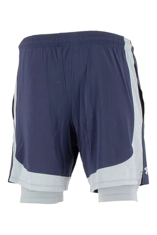 Short d’entraînement 2-en-1 - Bleu cobalt et gris clair