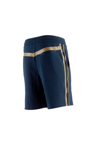 Short de bain - Noir, bleu et marron