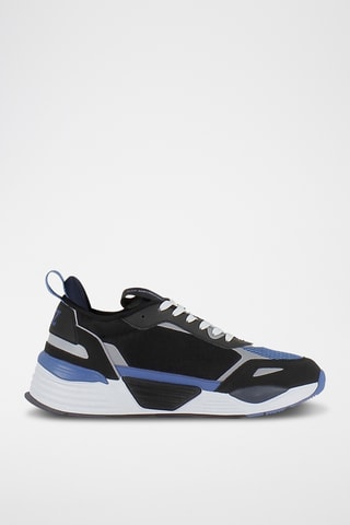 Baskets plateformes - Noir, bleu et gris