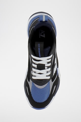 Baskets plateformes - Noir, bleu et gris