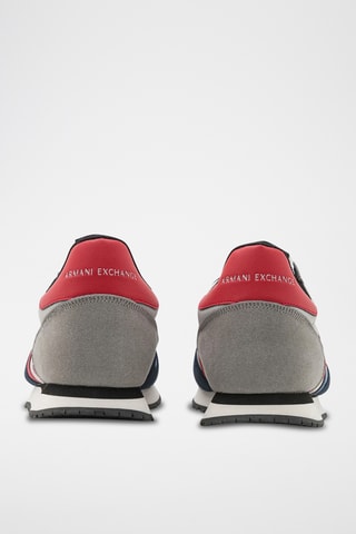 Sneakers - Blanc, noir, rouge, bleu et gris