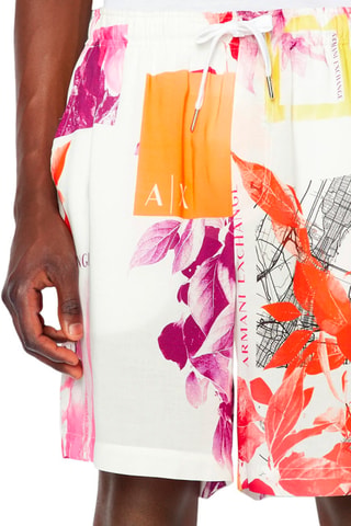 Short - Blanc, rouge, jaune et orange