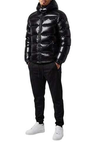Doudoune à capuche Sputnik Hybrid 2 - Noir