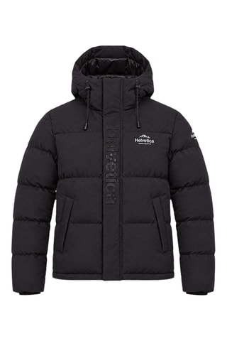 Doudoune à capuche Star - Noir