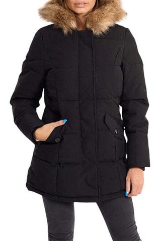 Parka à capuche Sarah - Noir