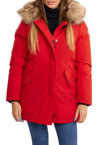Parka à capuche Lilly - Rouge