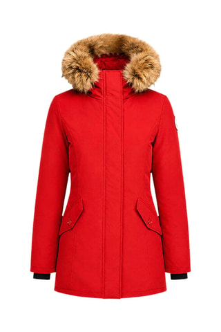 Parka à capuche Lilly - Rouge