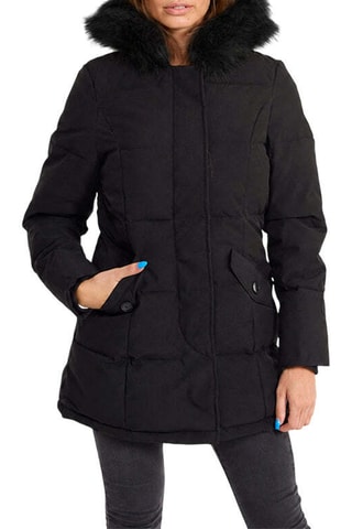 Parka à capuche Sarah - Noir