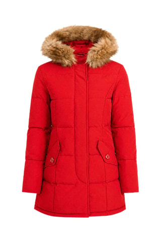 Parka à capuche Sarah - Rouge