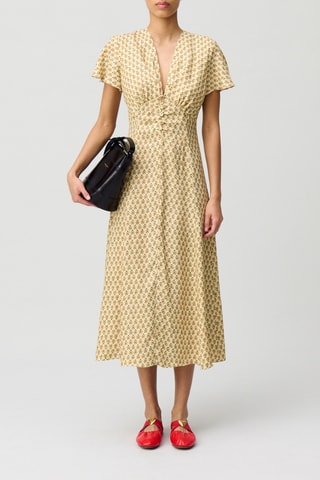Midi-jurk - Beige