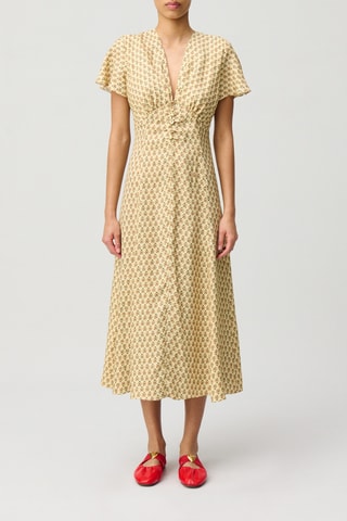 Midi-jurk - Beige