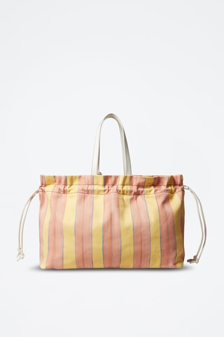 Leren Handtas - Roze en geel