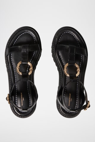 Sandali in pelle di vitello - Nero