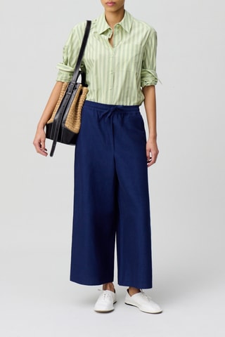Linnen Broek - Blauw