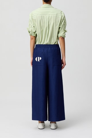 Linnen Broek - Blauw