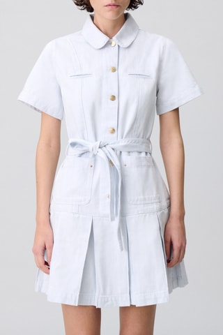 Blouse-jurk - Lichtblauw
