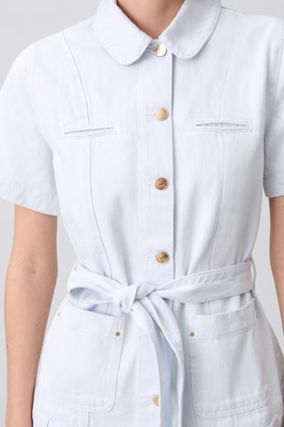 Blouse-jurk - Lichtblauw