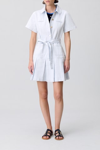 Blouse-jurk - Lichtblauw