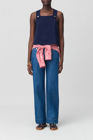 Top - Marineblauw