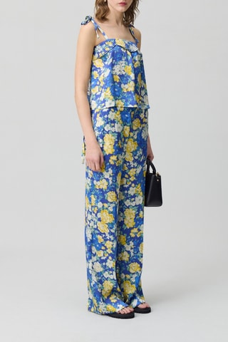 Top - Blauw en geel