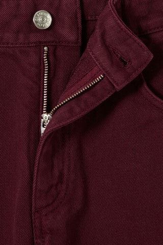 Wijde Jeans - Bordeauxrood