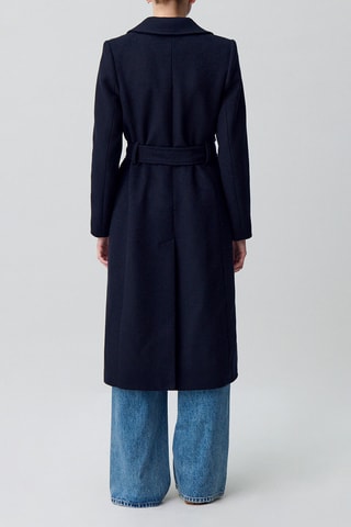 Wollen Jas - Marineblauw