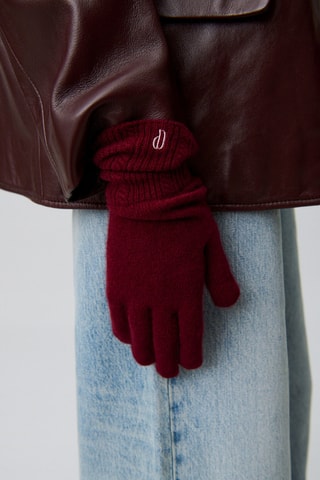 Kasjmier Handschoenen - Bordeauxrood
