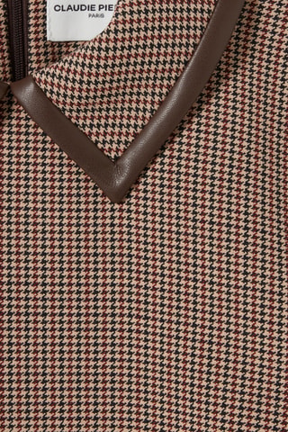 Rechte Jurk - Beige en bruin