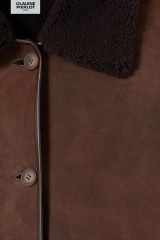 Nubuck Schapenleren Jasje - Donkerbruin