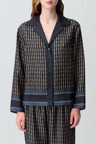 Zijden Blouse - Zwart
