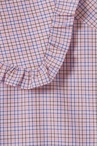 Blouse - Roze, blauw en wit