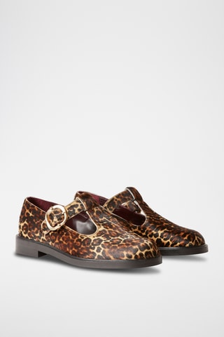 Scarpe baby in pelle scamosciata di vitello - Marrone e beige