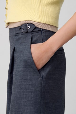 Wollen Short - Donkergrijs