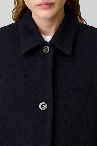 Wollen Jas - Donkerblauw