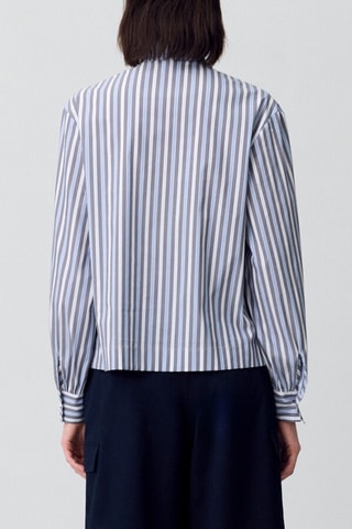 Top - Grijs, blauw en wit