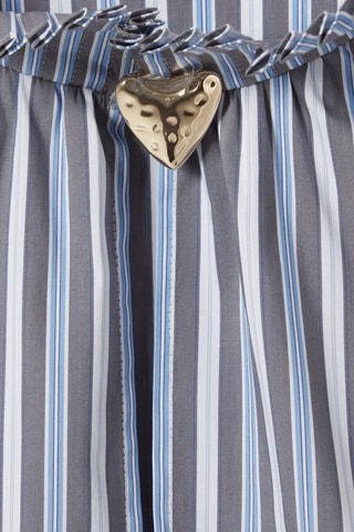 Top - Grijs, blauw en wit