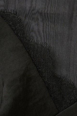 Midi-jurk 2 Materialen - Zwart