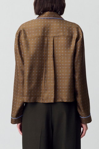 Zijden Blouse - Bruin