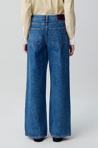 Rechte en Brede Jeans - Blauw