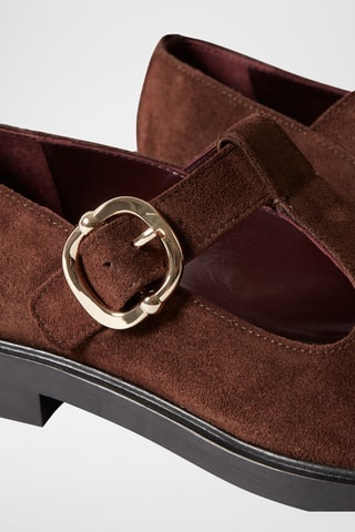 Scarpe baby in crosta di pelle scamosciata - Marrone