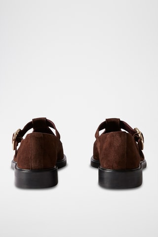 Scarpe baby in crosta di pelle scamosciata - Marrone