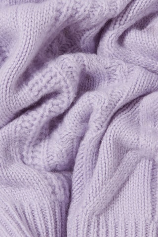 Short en laine et cachemire taille haute - Violet